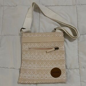 Dakine Beige and Cream Patterned Crossbody Bag
